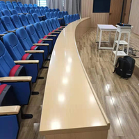 Chaise de salle d'auditorium, sièges pliants pour auditorium, chaise et pupitre d'auditorium avec siège pliable