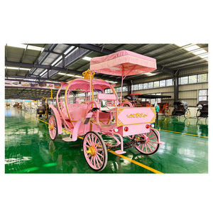 Charrette royale de mariage en forme de citrouille pour princesse, chariot électrique de tourisme à chevaux - Product Image 6
