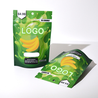Boîte en Mylar personnalisée et 8e Sac Design Carton Produit Papier Présentoir avec Fenêtre Transparente pour 10 Pcs 3.5G Mylar