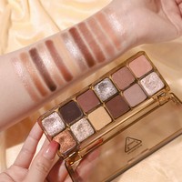 Palette de fards à paupières à paillettes de haute qualité, finition scintillante, pour peaux claires, foncées et très foncées, maquillage en marque privée, pigments durables