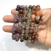 Offre Spéciale 8mm Quartz Naturel Bracelets De Guérison Pierre Bijoux Cristal Perle Gemme Cristal Bracelet pour Cadeau