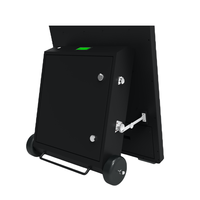Affichage numérique, totem mobile imperméable pour l'extérieur, équipement publicitaire alimenté par batterie