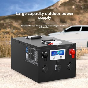 Batteria agli Ioni di Litio HFH OEM 12V 24V 48V 100ah 200ah <span class=keywords><strong>1000ah</strong></span> LiFePO4 2560Wh 1280W per Camper, Energia Solare, Stoccaggio Marino e Pesca - Product Image 1