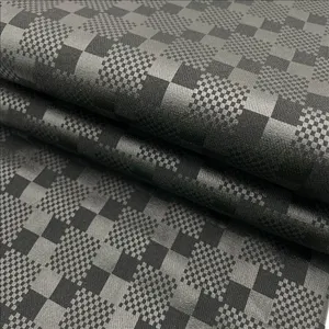 Viscose nilon spandeks sangat meregang pola gaya Eropa kain lembut lapisan PU untuk legging wanita