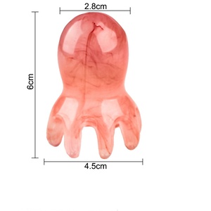 Masajeador de Cuero Cabelludo con Forma de Pulpo – Peine de Resina Adorable, Herramienta Coreana para el Cuidado del Cabello, Alivio del Estrés y Anticaída, Masajeador de Cabeza Portátil para - Product Image 4