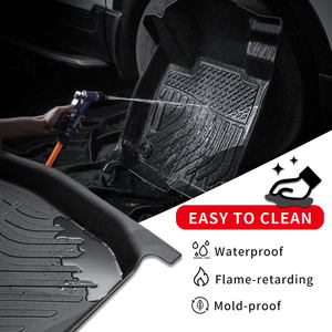 Alfombrillas Protectoras para Respaldo de Asiento Trasero y Maletero, Revestimientos de Piso Interior Cortados con Láser 3D de TPE para <span class=keywords><strong>Subaru</strong></span> Ascent 2019-2025 - Product Image 2