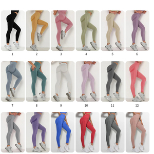 6205 Liền Mạch Scrunch Mông Nâng Yoga Xà Cạp Bán Buôn Biểu Tượng Tùy Chỉnh Phòng Tập Thể Dục Mặc Vớ Cho Phụ Nữ Nụ Cười Đường Viền Thể Thao Activewear - Product Image 6