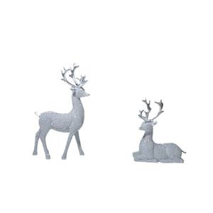 Cross-border New Christmas Elk Ornaments Folk Art Epoxy <b>Resin</b> <b>Sculpted</b> Figurines for Home & Desktop Decoration - Product Image 5