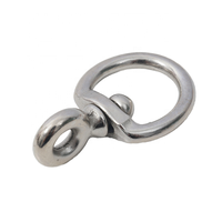 Anneau pivotant en forme de 8 en fonte nickelée marine, boucle de chaîne 7x20x31x82mm, accessoires de quincaillerie pour animaux de compagnie, yachts et bateaux