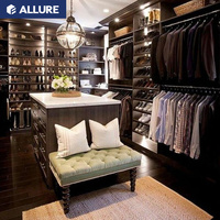 Allure guangzhou grossistes bon marché pvc membrane turque armoire de chambre avec table d'ordinateur