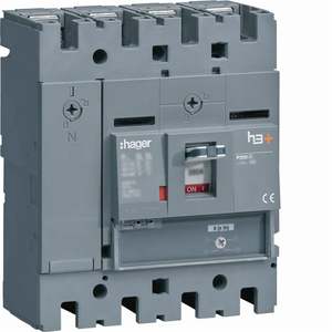 HNT161BR Personalizzabile con interruttore automatico scatolato Hagers H3+ P250 magnetico solo 4P 40kA 160A - Product Image 1