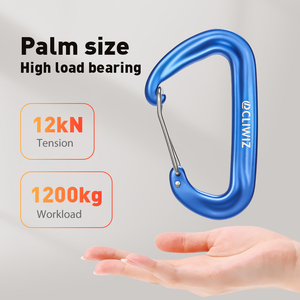 Nhôm 12kn Bền <span class=keywords><strong>Carabiner</strong></span> Dây Cổng Võng Biểu Tượng Tùy Chỉnh Cắm Trại Snap Móc <span class=keywords><strong>Carabiner</strong></span> - Product Image 5