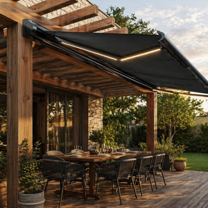 Auvent de terrasse motorisé de luxe <span class=keywords><strong>pour</strong></span> l'extérieur, <span class=keywords><strong>kit</strong></span> solaire à batterie rechargeable <span class=keywords><strong>pour</strong></span> cour résidentielle - Product Image 3