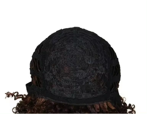 Peluca brasileña Rebecca, peluca corta rizada virgen, venta completa para mujeres negras, pelucas cortas sin frente de encaje, pelucas de cabello humano de Color Natural - Product Image 5