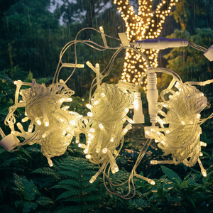 Guirlande lumineuse LED d'extérieur économique et élégante <span class=keywords><strong>de</strong></span> 10 m, étanche IP46, blanc chaud, pour la décoration des fêtes - Product Image 2