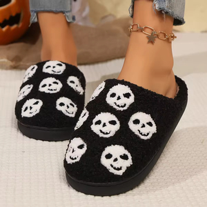 Wholesale 2026 Custom Home Ladies Men's Winter Christmas <b>Halloween</b> Indoor Anti-Slip Push Slides Light Weight <b>Slippers</b> for Women - Product Image 2