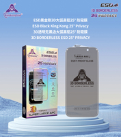 Protection d'écran en verre trempé 3D sans bordure, anti-choc, ultra-fin, anti-espion pour iPhone 16 17 18 Pro Max