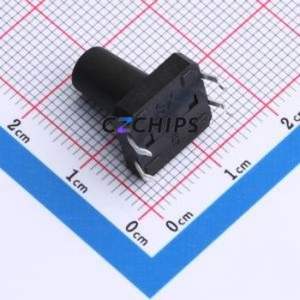 TS015-CBW1EH14.5 Tactile Switch Through hole-4P,12x12mm Switch Single Pole Single Throw Round Button 1.8N Through Hole - Product Image 2