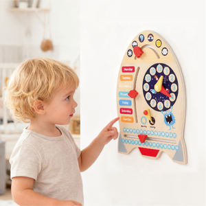 จรวดไม้ ของเล่นฮิตาชิ ของเล่นมอนเตสซอรี่สำหรับเด็ก ของเล่นเสริมพัฒนาการ ชิ้นส่วนปริศนา - Product Image 2