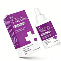 Sérum Visage Professionnel à 2% d'Acide Kojique pour l'Élimination des Taches Brunes, de la Pigmentation et de l'Acné, Améliorant la Barrière Cutanée et l'Essence Faciale