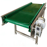 Convoyeur à poulies antibactérien pour granulés, machine de chargement à bande transporteuse en acier inoxydable de qualité alimentaire, vitesse de 120 m/min