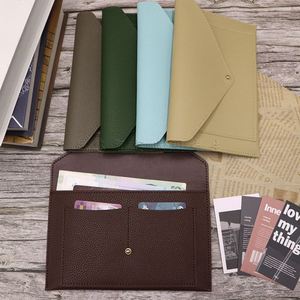 Funda de Pasaporte de Lujo HR, Compacta, de Cuero PU, con Espacio para Tarjetas, Cartera de Viaje para Pasaporte, Ideal para Regalos - Product Image 1