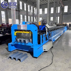 เครื่องขึ้นรูปแผ่นพื้น/แผ่นปูพื้นอัตโนมัติ Hauan พร้อมระบบ PLC เกียร์บ็อกซ์ เครื่องยนต์ ปั๊ม แบริ่ง-34KW 380V รับประกัน 1 ปี ใช้งานง่าย - Product Image 2