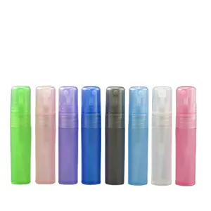 empty pocket small mini recycled refillable 5ml 10ml 15ml atomizer pen perfume plastic spray bottle