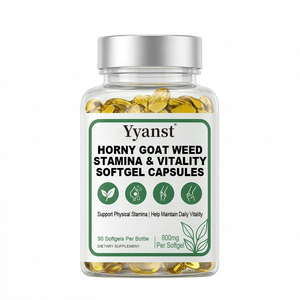Capsules molles de soutien à la vitalité et à l'endurance, extrait d'herbe cornée de chèvre, complément alimentaire à base de plantes pour l'aide à l'endurance physique des hommes, OEM ODM - Product Image 1