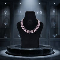 Collier de perles de pierres précieuses en perles d'eau douce roses naturelles