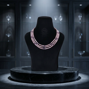 Collar de Perlas de Agua Dulce Rosadas Naturales - Product Image 1