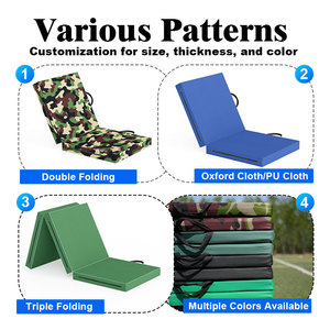 เสื่อฟองน้ำพับได้สำหรับนักเรียน สอบ ยิมนาสติก เด็ก ฝึกเต้นที่บ้าน เสื่อออกกำลังกายแบบพับได้ - Product Image 3