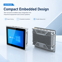 Computadora de Panel Industrial de 10.4 Pulgadas sin Ventilador, CPU I5-4200U/I7-4500U/I3-5100U, SSD M.2, SSD de 2.5 Pulgadas Opcional, Sistema HMI
