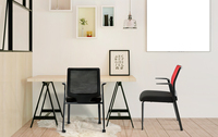 Kabel Mobilier de bureau élégant Chaise de conférence pliable avec accoudoirs fixes Maille en option pour l'école, la maison, le salon et les hôtels