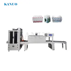 Automatic Heat Shrink Wrapping Machine Empty Bottle Packaging PET PVC Stretch Film Safety Switch Automatic Wrap Cling