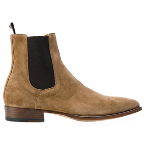Bottes <span class=keywords><strong>Chelsea</strong></span> multifonctionnelles pour hommes, faites à la main, respirantes, confortables, en cuir de vachette de qualité supérieure, chaussures de randonnée décontractées - Product Image 5