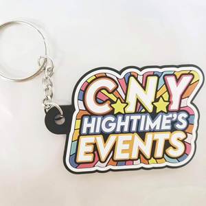 <b>Personalized</b> Promotional Key Chain Custom Sublimation Printing Logo Soft PVC 2D Rubber Gift Item - Product Image 3