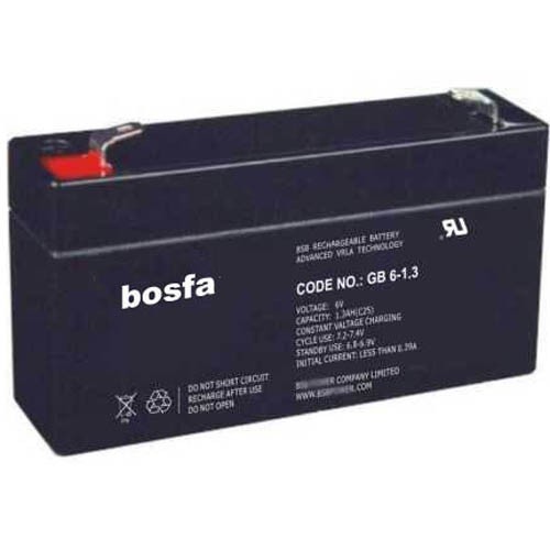 GB6-1.3 6v 1.2ah 1.3ah Rechargeable Lead Acid Battery Small VRLA Battery for Security System