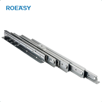 ROEASY Rail coulissant télescopique pour table pliante dissimulée, rail de table à manger, accessoires de quincaillerie pour table pliante à poussée plate