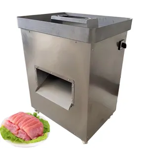 Commercial automatic chicken breast pork beef meat slicing and shredding dicing cutting machine