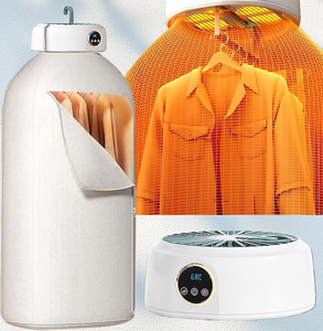 Secadora de Ropa Portátil, Compacta y Eficiente Energéticamente, Secado Rápido de 1200W para Apartamentos, Dormitorios, Viajes en Autocaravana - Product Image 1