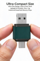 Lecteur de cartes OTG pour téléphone portable deux-en-un, adaptateur USB 2.0, SD TF Type-C, transmission stable