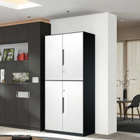 CHNSMILE Armoire de change scolaire moderne et portable, en métal amovible, avec rangement sécurisé pour uniformes, disposition personnalisable et détachable
