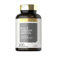 Marque privée OEM Huile de pépins de cassis Veg Softgels Peau saine Cheveux Articulations Soutien de la fonction immunitaire