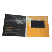 Meilleures ventes invitation écran vidéo lcd carte de voeux carte postale vidéo numérique au prix le plus bas