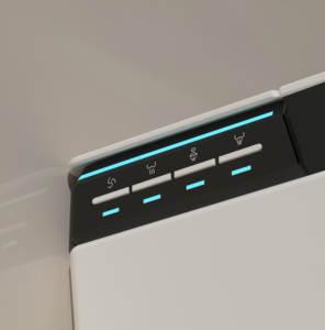 Nhỏ Thông Minh Nhật Bản Nhà Vệ Sinh Chỗ Ngồi Nước Nóng Ghế Tầng Gắn Dài Thiết Kế Hiện Đại Siphon Máy Bay Phản Lực Tự Động Xả S-Trap/P-Trap Từ Xa - Product Image 4