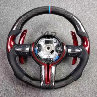 Volant de direction sport en cuir YLD pour BMW Série 3 5 F10 F20 F30 F32 F36 F80 F82 M3 M4 M5