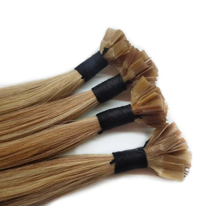Extensions de cheveux vierges chinois Double dessiné <span class=keywords><strong>U</strong></span>/Flat/i Tip Extensions de cheveux humains de haute qualité de couleur claire - Product Image 3