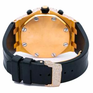 Reloj de Lujo de Acero Inoxidable con Moissanita Radiante y Acabado Brillante, Diseño Automático Mecánico de Precisión, Unisex - Product Image 4