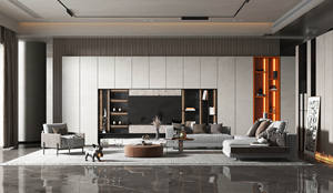 Modern Wooden <b>TV</b> <b>Cabinet</b> with Storage Drawers and <b>Floating</b> Luxury <b>TV</b> Stand Custom-Made White Panel for Living Room - Product Image 5